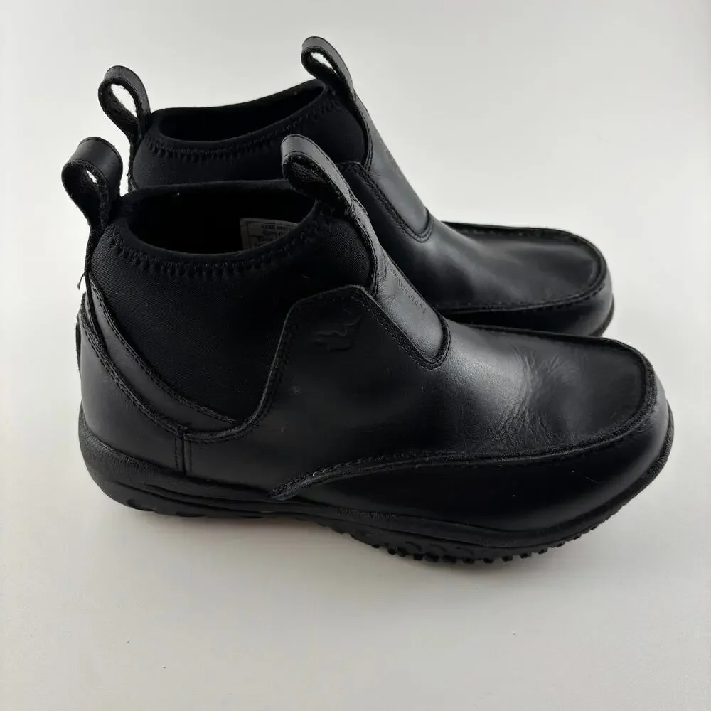 Baffin Ease Mens Black Leather Slip On Ankle Boots Comfort Work Size 9
